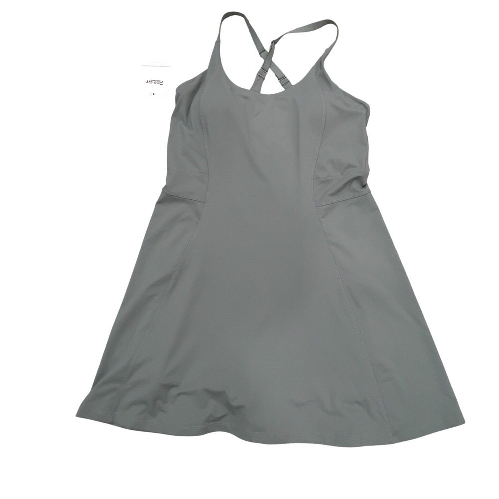 Persit Womens Sage Green Tennis Dress Activewear Built-in Shorts Pockets Small